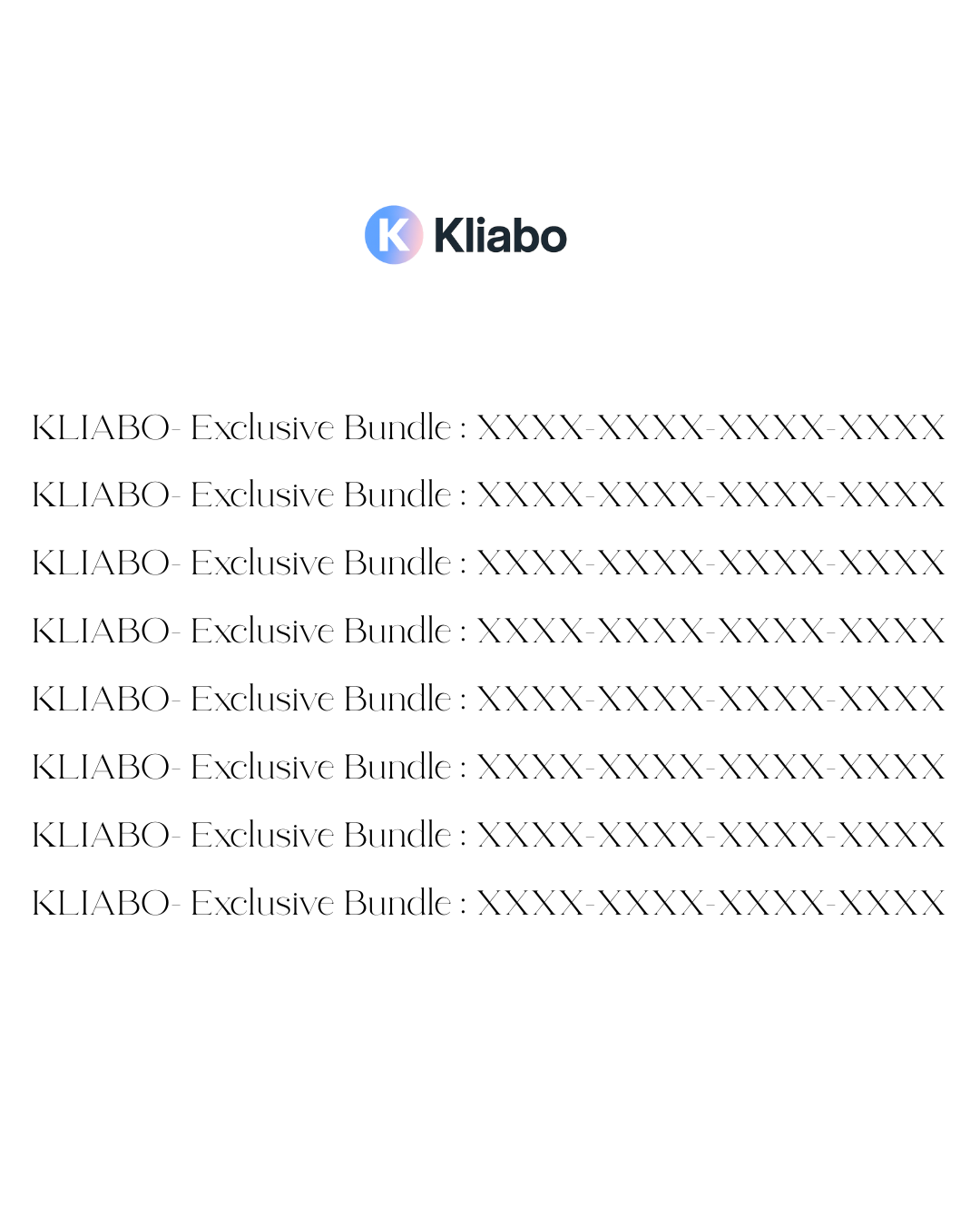 KLIABO- Premium Package